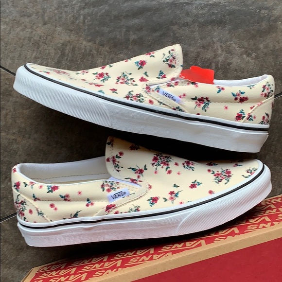 VANS CLASSIC SLIP ON DITSY FLORAL Clwhttrwht WMNS - Picture 13 of 16